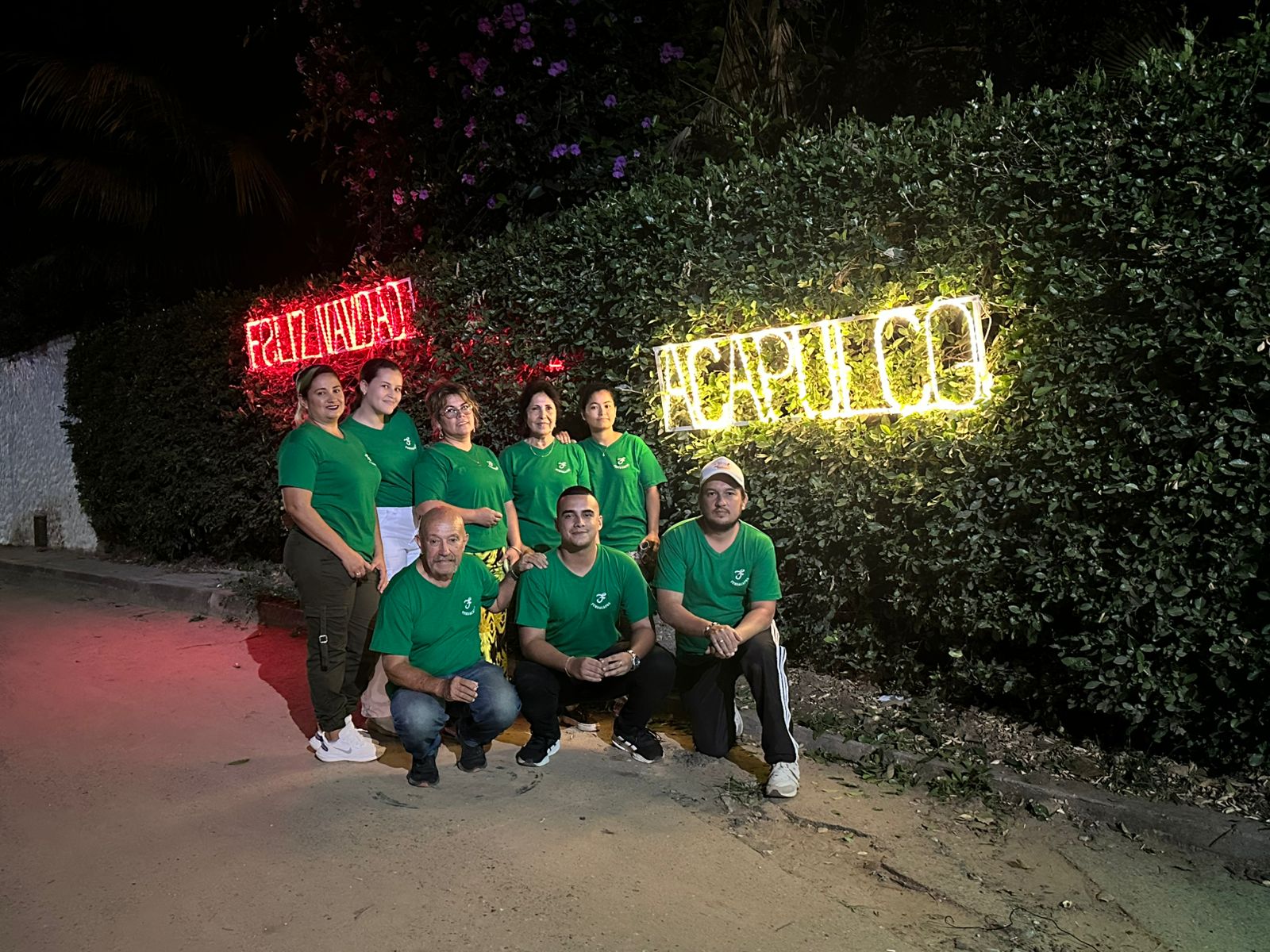 Equipo de Fundacapro en la vereda Acapulco, Girón, Santander